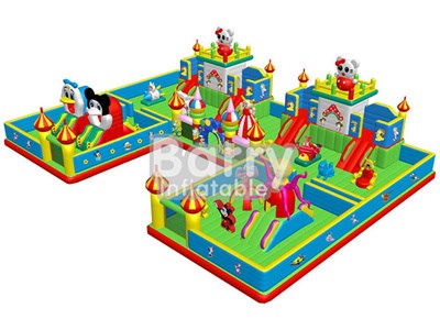 Adorable Price Giant Muti Disney Inflatable Bouncer Playground BY-IP-067